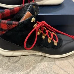 Cole Haan | Shoes | Cole Haan Black And Red Ankle Booties  display picture 2